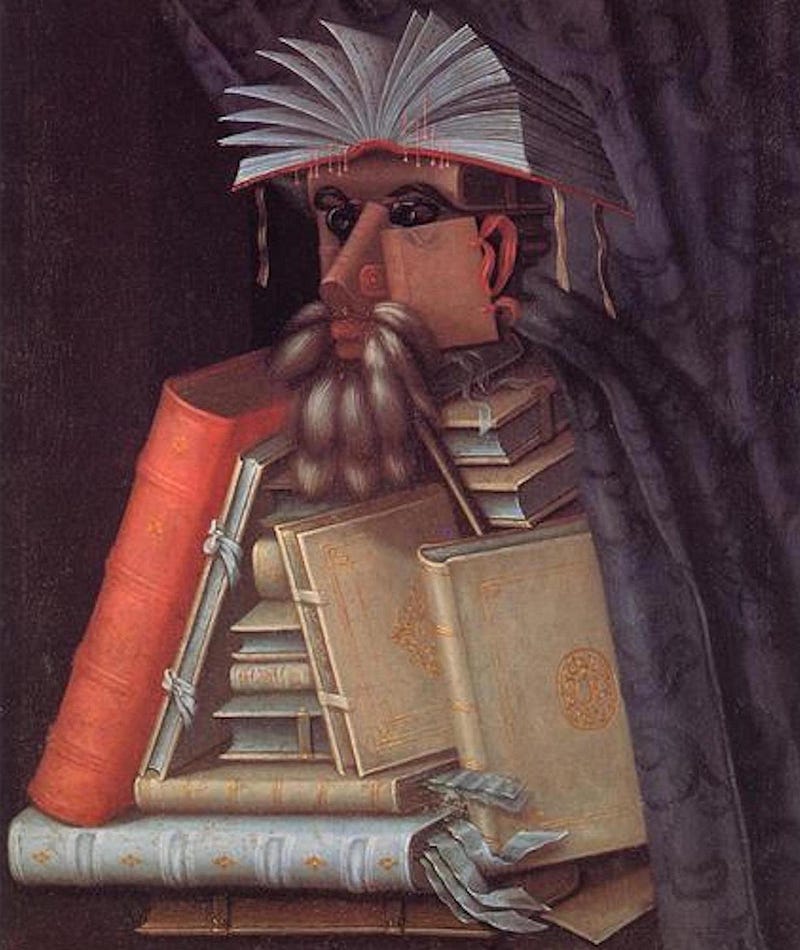 The Librarian by Giuseppe Arcimboldo (1566)