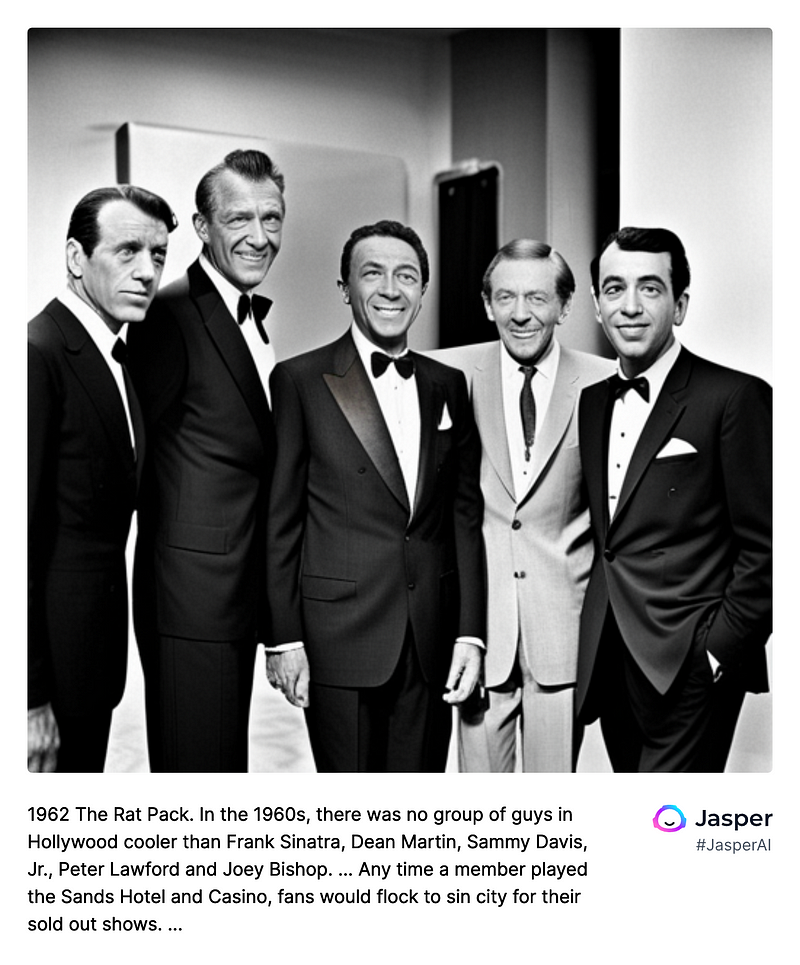 AI interpretation of the Rat Pack