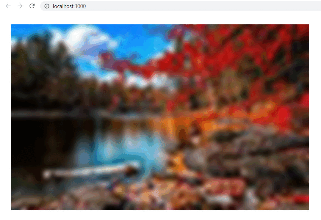 Example of image loading with progressive loading