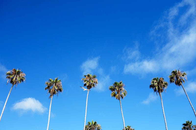 Illustration of the sky and ocean