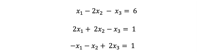 System of Linear Equations Example