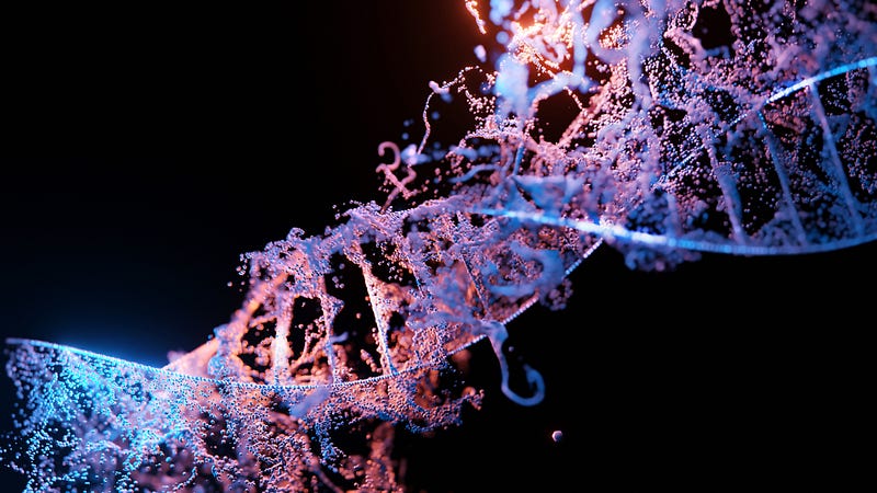 Detailed illustration of DNA damage and repair mechanisms