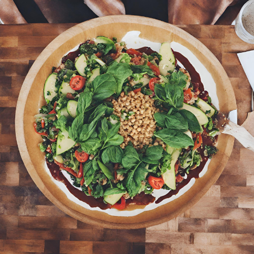 A colorful array of plant-based meals