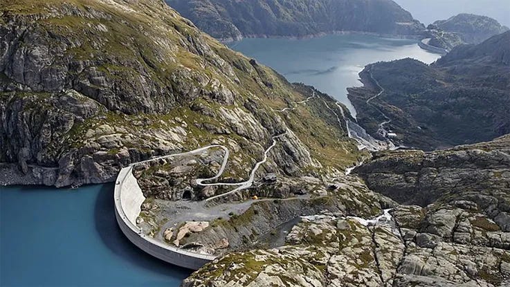 Nant de Drance power station in Switzerland