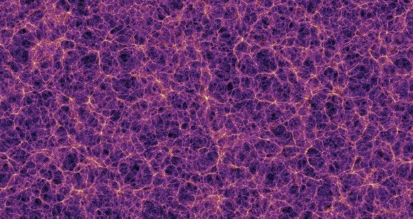 Visualization of dark matter filaments in the cosmic web