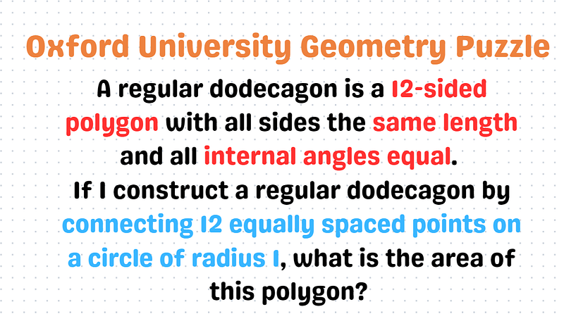 Circle divided into triangles