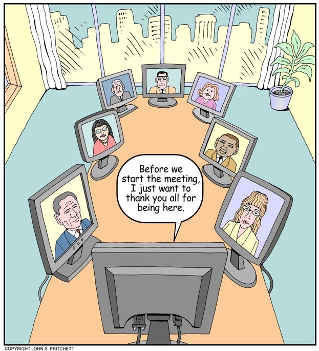 Engaging in virtual meetings