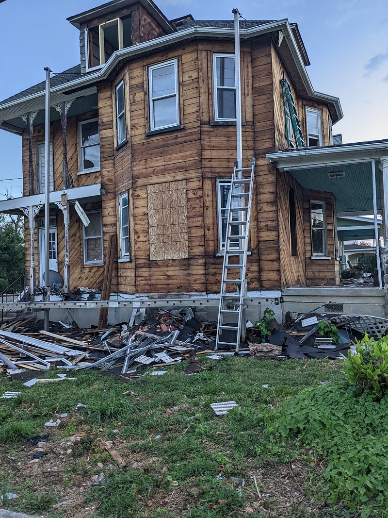 Abandoned house symbolizing decay and lost love