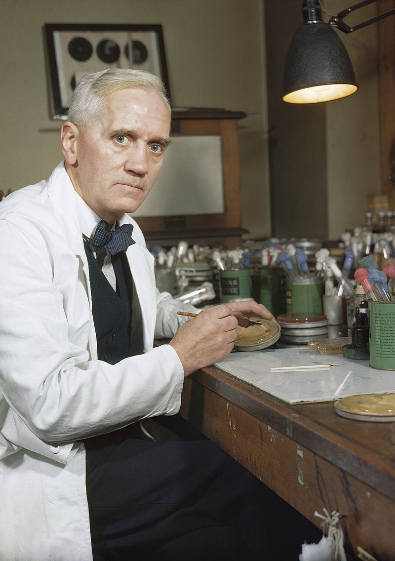 Image of early penicillin production