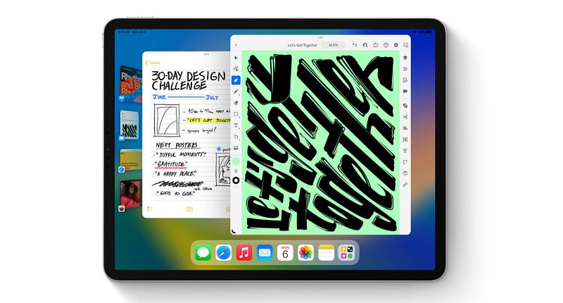 iPad external display experience