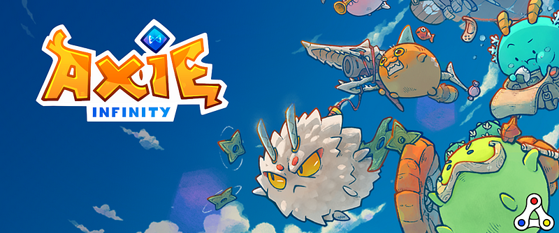 Promotional image for Axie Infinity showcasing gameplay