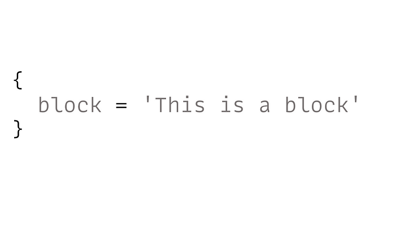Understanding the concept of code blocks