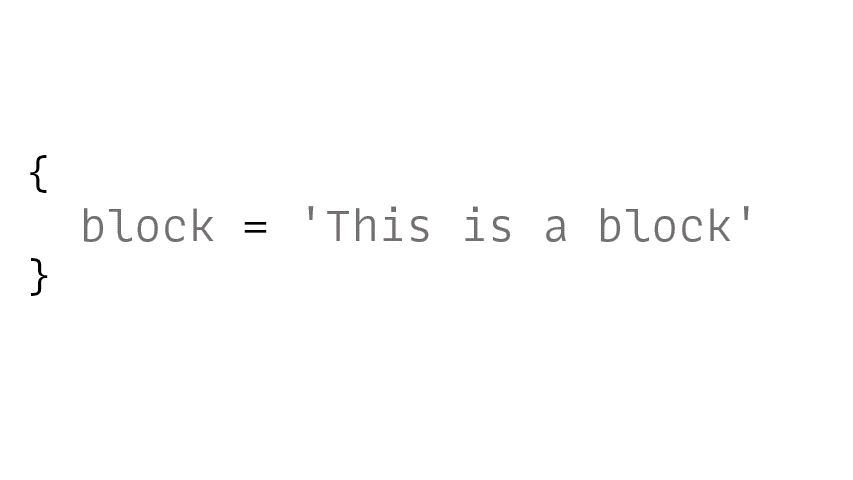 Naming the code block