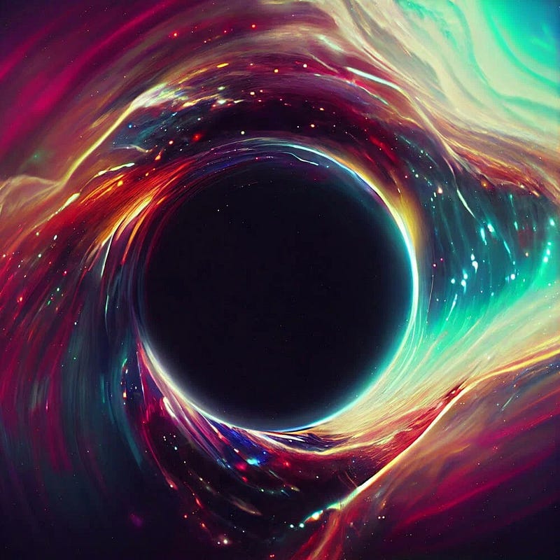 Artistic rendering of a black hole