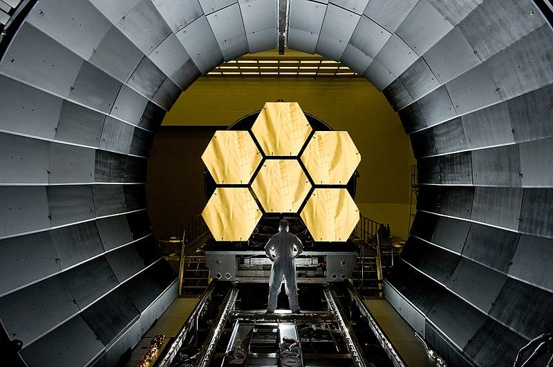 James Webb Telescope's primary mirror