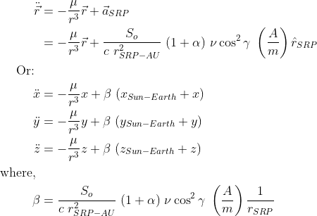 Final equations of motion