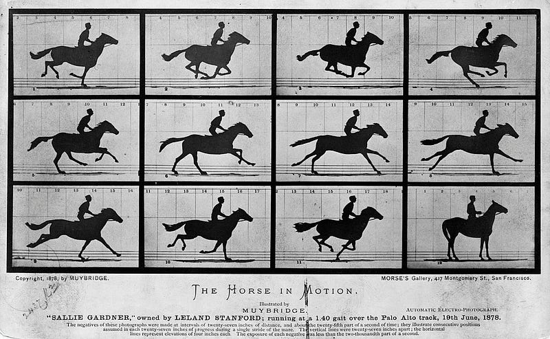 Eadweard Muybridge's "The Horse in Motion."