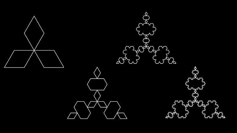 Fractal patterns observed in snowflake structures