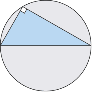 Triangle in a semi-circle