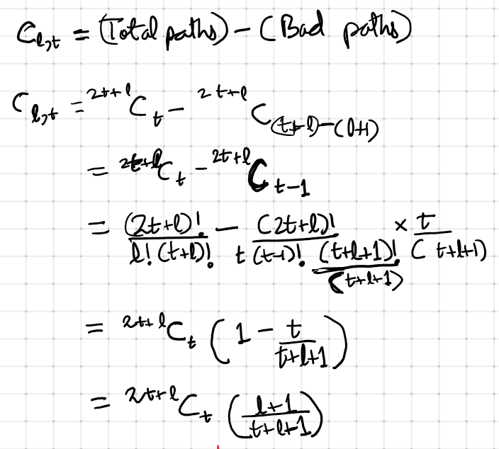 Closed-form expression for paths.