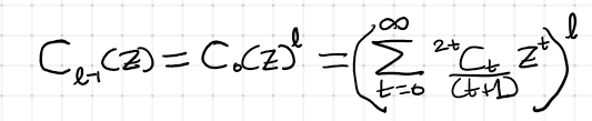 Generating function for generalized gambler paths.