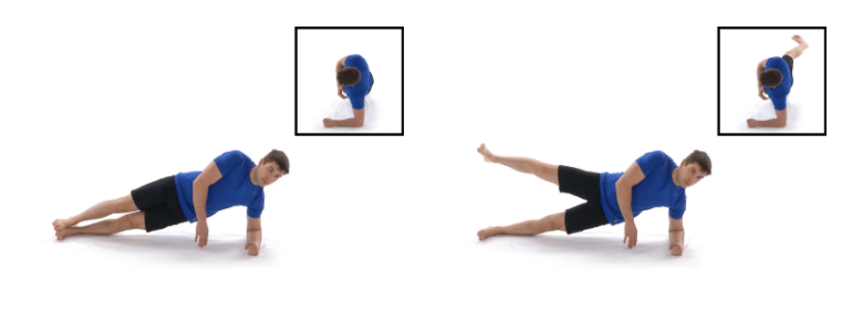 Side Plank with Leg Raise Exercise