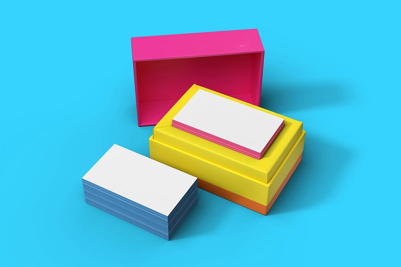 A stack of index cards on a desk